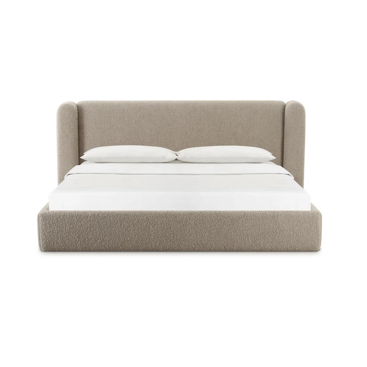 Demmer Tan Boucle Bed | Wayfair North America