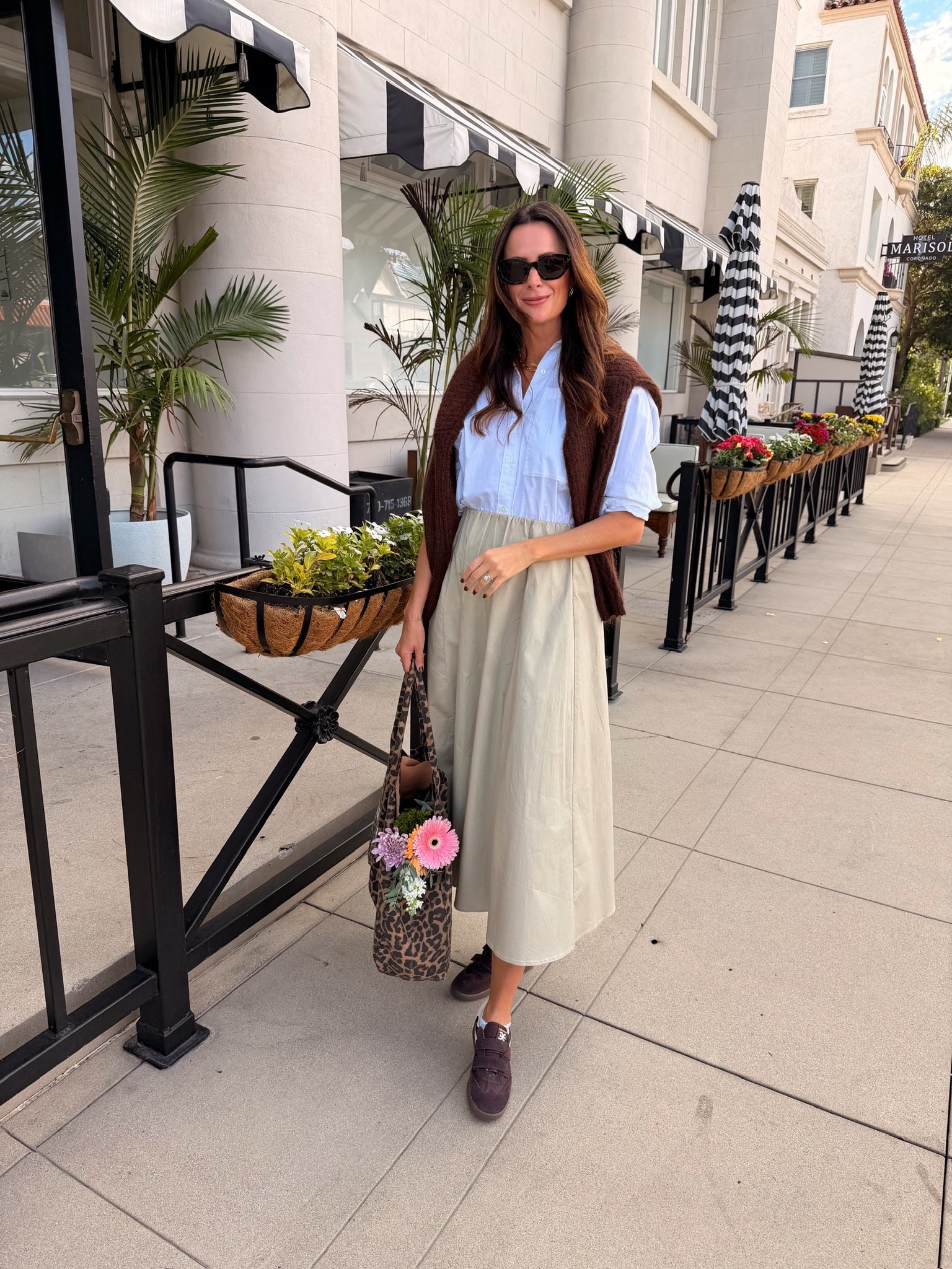 Outfit of the day for sightseeing in California! I am in love with this maxi skirt! It is so full and classic! I added a poplin top and sneakers! 

#LTKTall #LTKStyleTip #LTKFindsUnder100