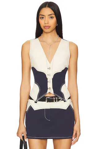 BY.DYLN x REVOLVE Donella Vest in Navy from Revolve.com | Revolve Clothing (Global)