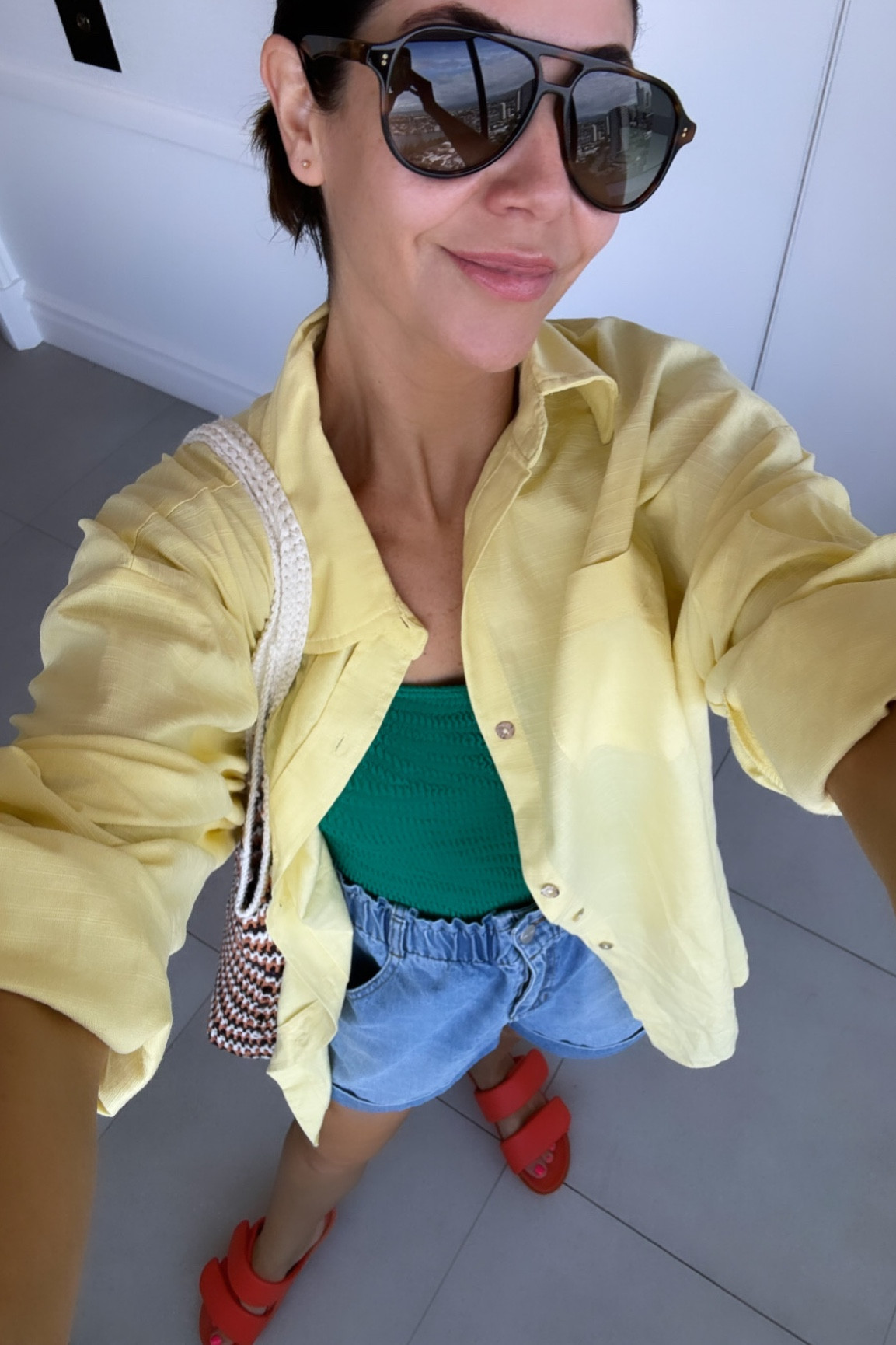 Easy thrown on shirt for over swimmers, or tucked into shorts, jeans or white pants. I’m in an 8

And the most comfy swimsuit! Super stretchy and easy to wear. 

#LTKover40 #LTKaustralia