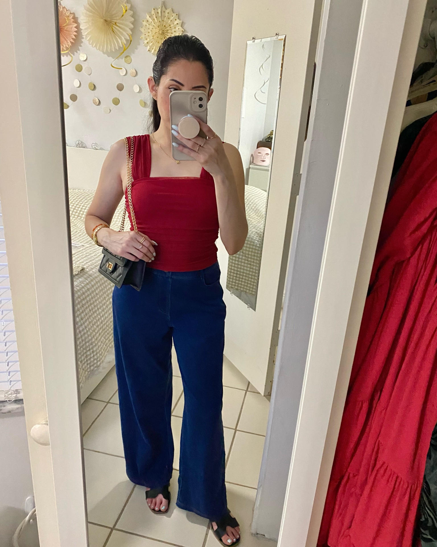 Top: xSmall // sandals size 7

#LTKdayinmylife #LTKgrwm #LTKootd