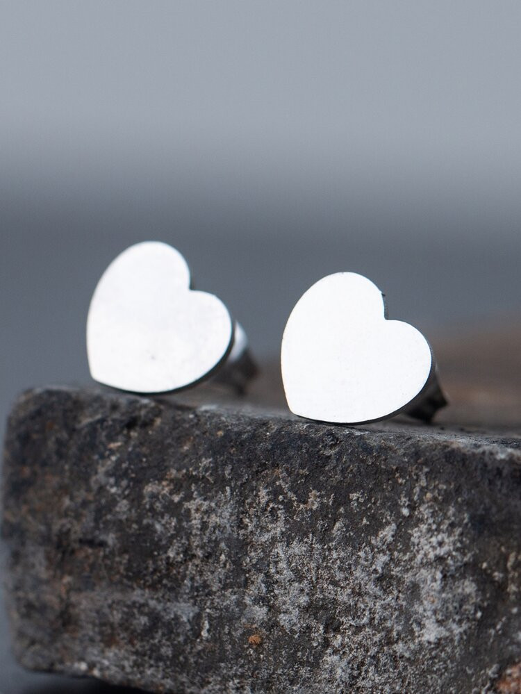 Heart Stud Earrings | SHEIN