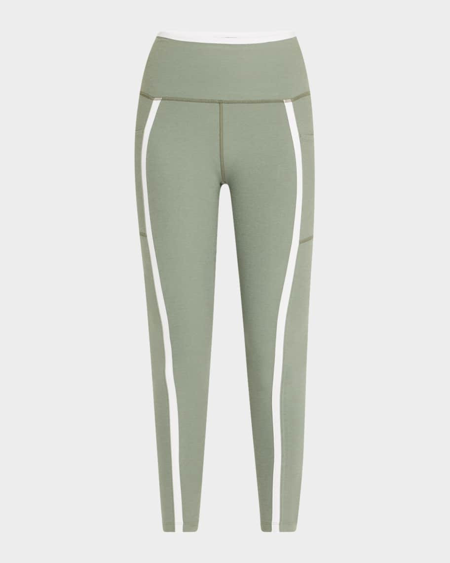 Spacedye New Moves High-Waist Midi Leggings | Neiman Marcus