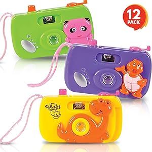 ArtCreativity Kids’ Camera Toy Set - Pack of 12 - Children’s Pretend Play Prop with Images in... | Amazon (US)