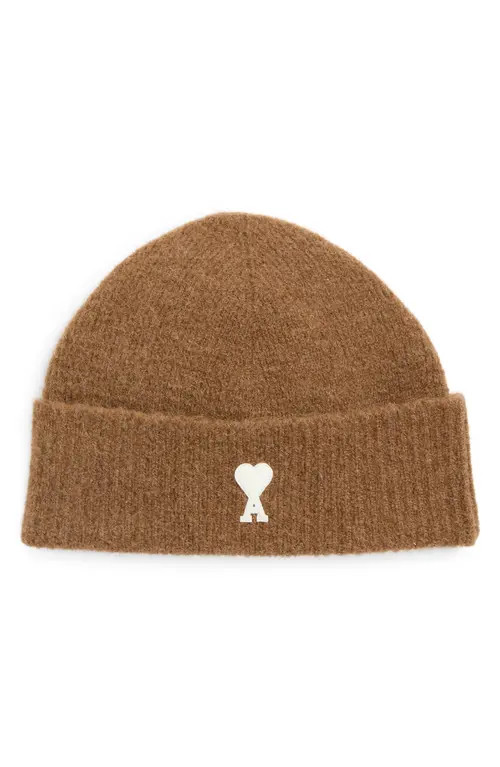 Ami de Coeur Appliqué Mohair Blend Cuffed Beanie | Nordstrom