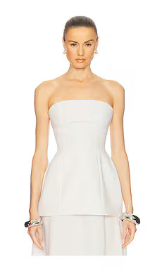 Helsa The Heavy Crepe Tunic Top in Ivory from Revolve.com | Revolve Clothing (Global)