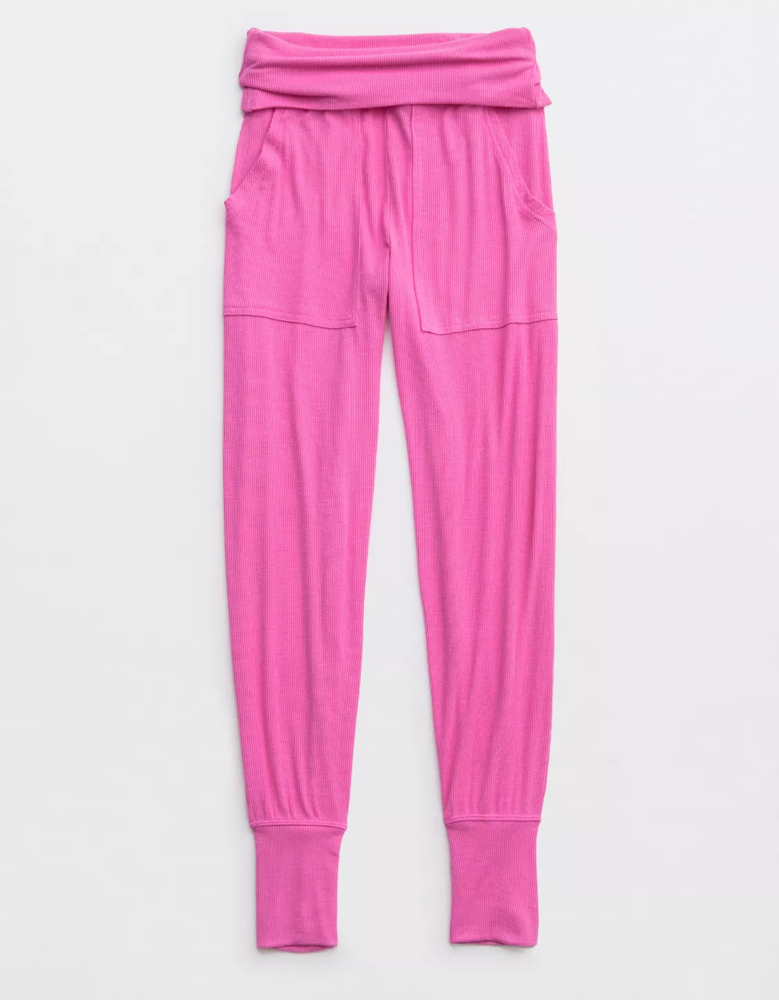Aerie Real Soft® Ribbed Foldover Jogger | American Eagle Outfitters (US & CA)