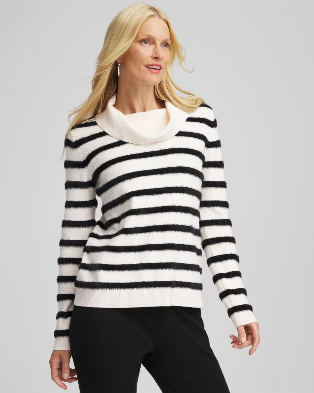 Zenergy® Luxe Eyelash Striped Sweater | Chico's