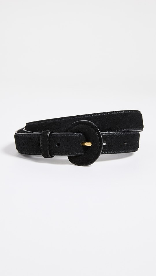 Chunky Buckle Suede Belt | Shopbop