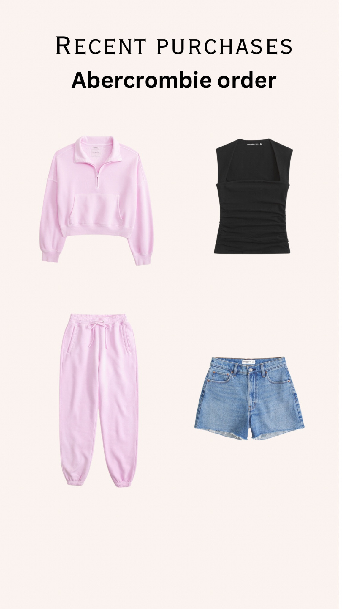 Recent order from abercrombie, code AFLTK to save!



#LTKfindsunder100 #LTKSpringSale #LTKsalealert