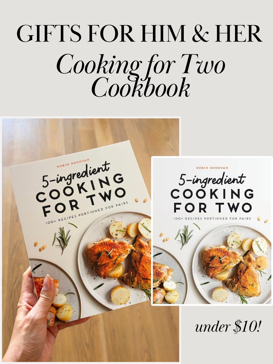 Gifts for him and her under $50! Cookbook for two 

#LTKfoodie #LTKFindsUnder50 #LTKGiftGuide