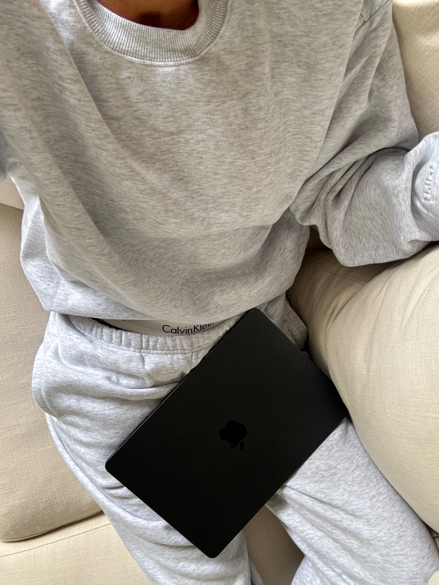 WFH in Skims 🤍  wearing a M sweatshirt + S bottoms 

#LTKhome #LTKstyletip #LTKsummer