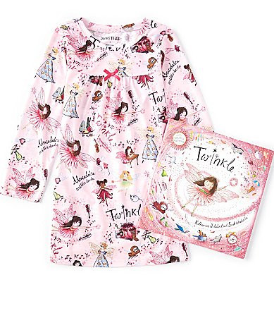 Books To Bed Little Girls 2-8 Twinkle Gown Book Set - 3 | Dillard's