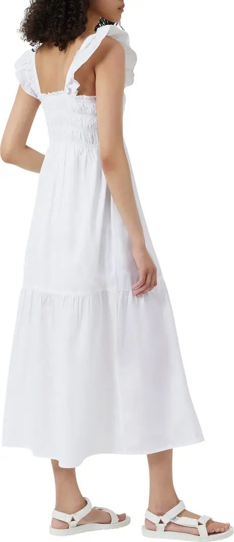 Isla Smocked Organic Cotton Midi Dress | Nordstrom