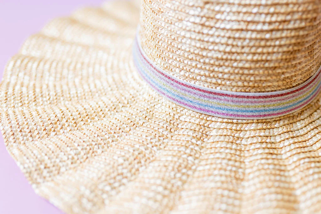 1” Silver MultiStripe Hat Band | Bandette Bands