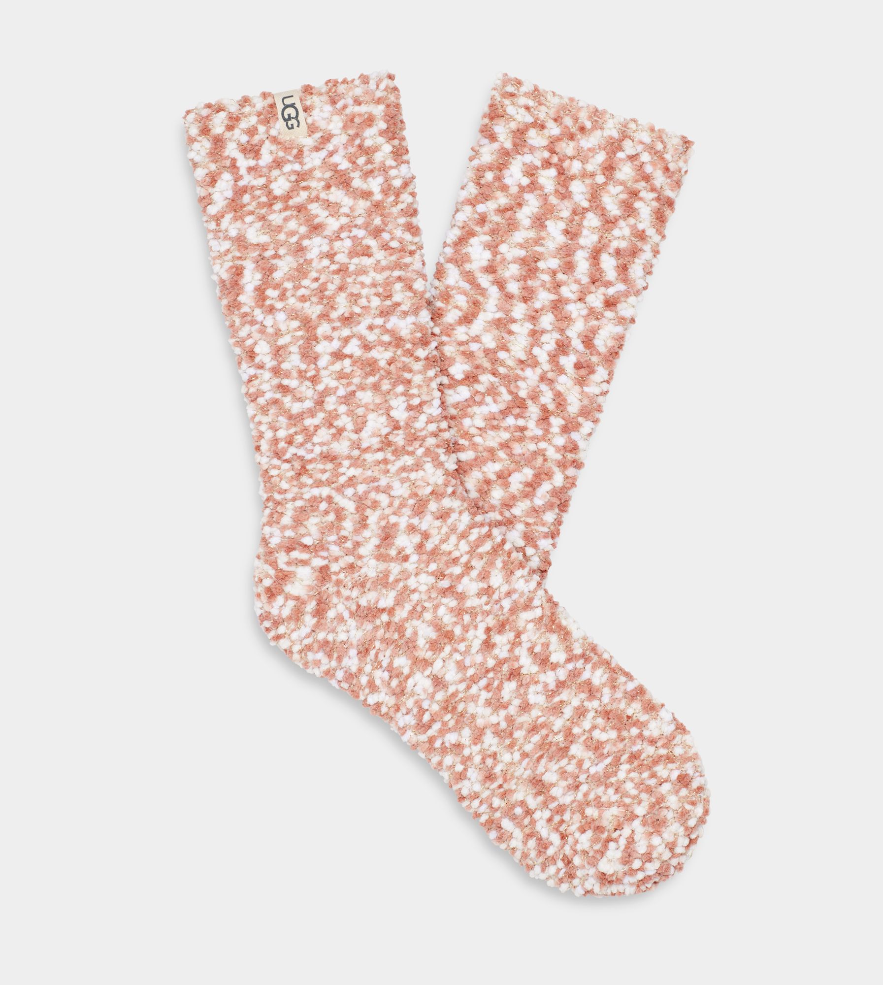 UGG Women's Adah Cozy Chenille Sparkle Knit Socks in Desert Coral | UGG (US)