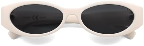 SOJOS Trendy Oval Polarized Sunglasses Womens Retro Narrow Chic Thin Y2k Sunnies SJ2364 | Amazon (US)