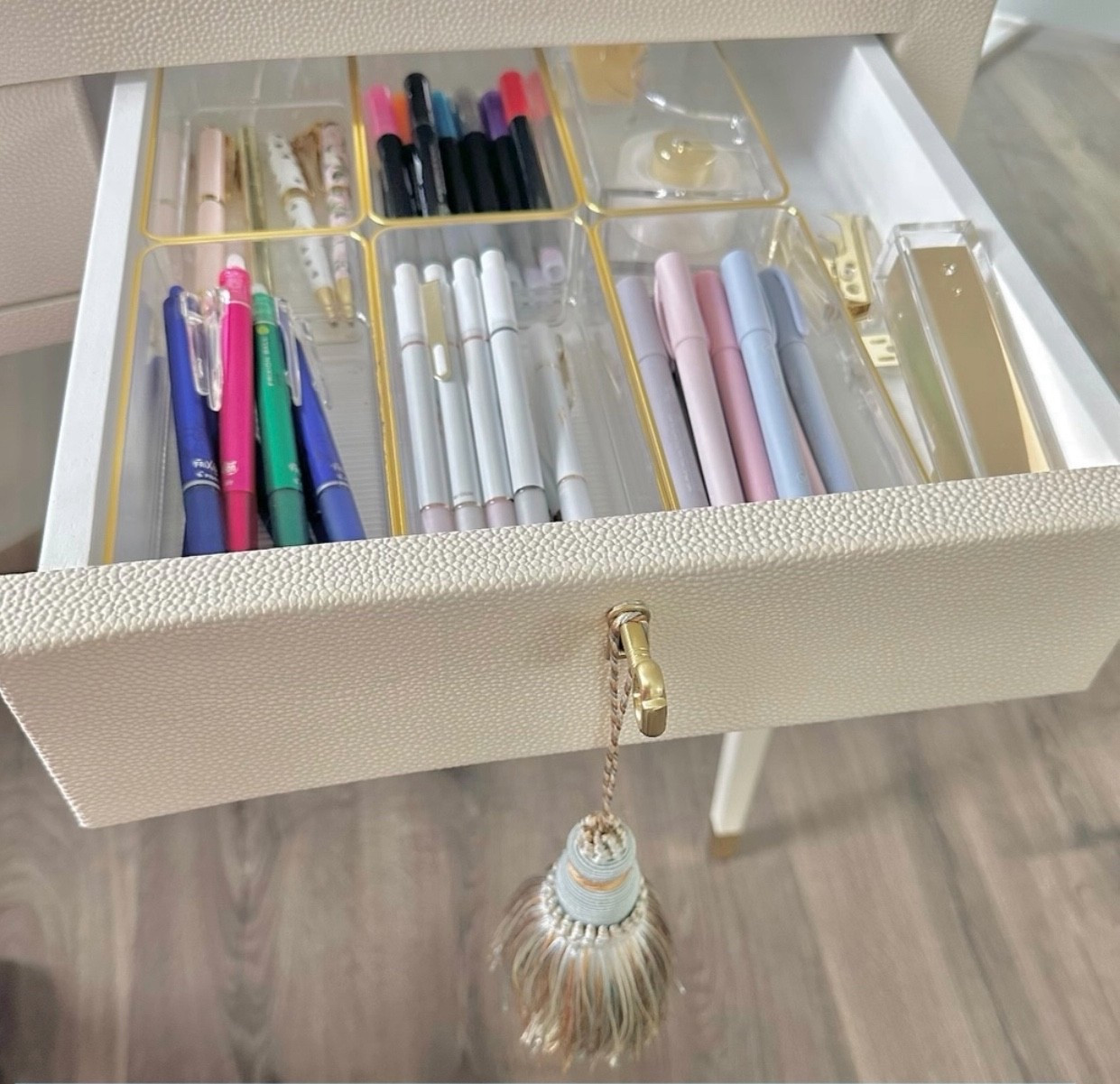 Get organized with these beautiful gold rimmed acrylic drawer organizers! So many different sizes to choose from to create your perfect fit! The gold adds such a beautiful touch of luxury!


#LTKHome