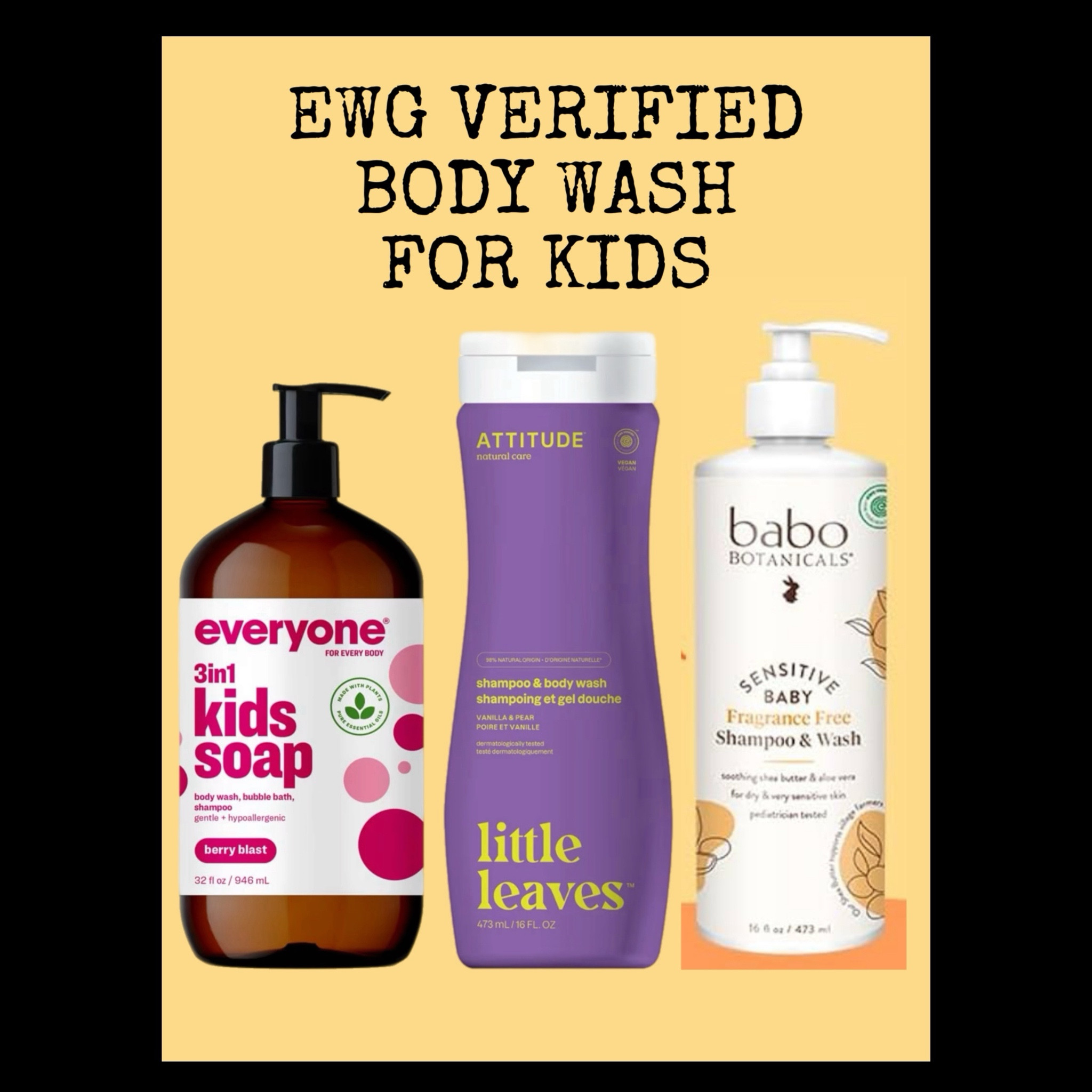 Safe EWG VERIFIED Body Wash for Kids

#LTKbaby #LTKkids #LTKfamily