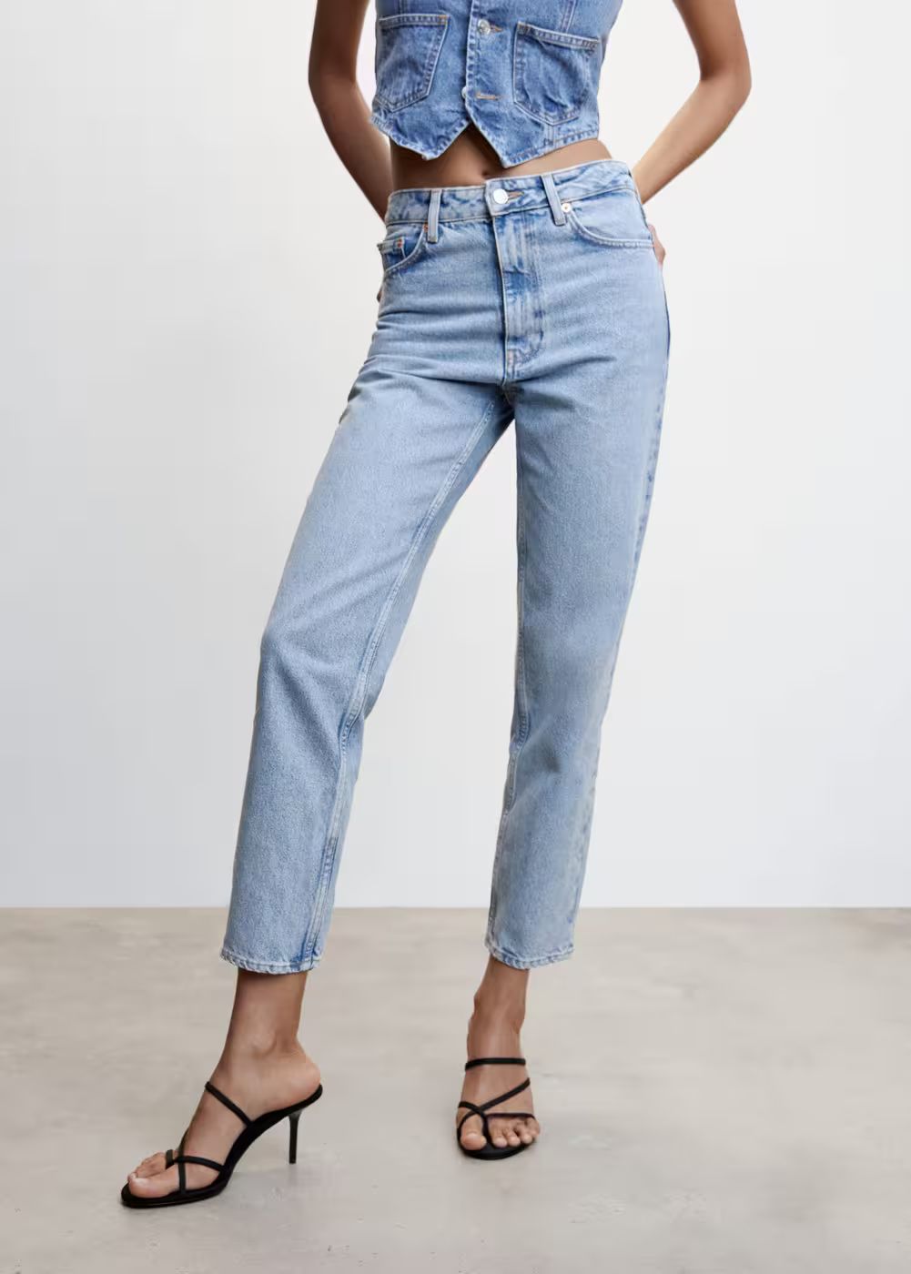 Mom high-waist jeans -  Women | Mango United Kingdom | MANGO (UK)