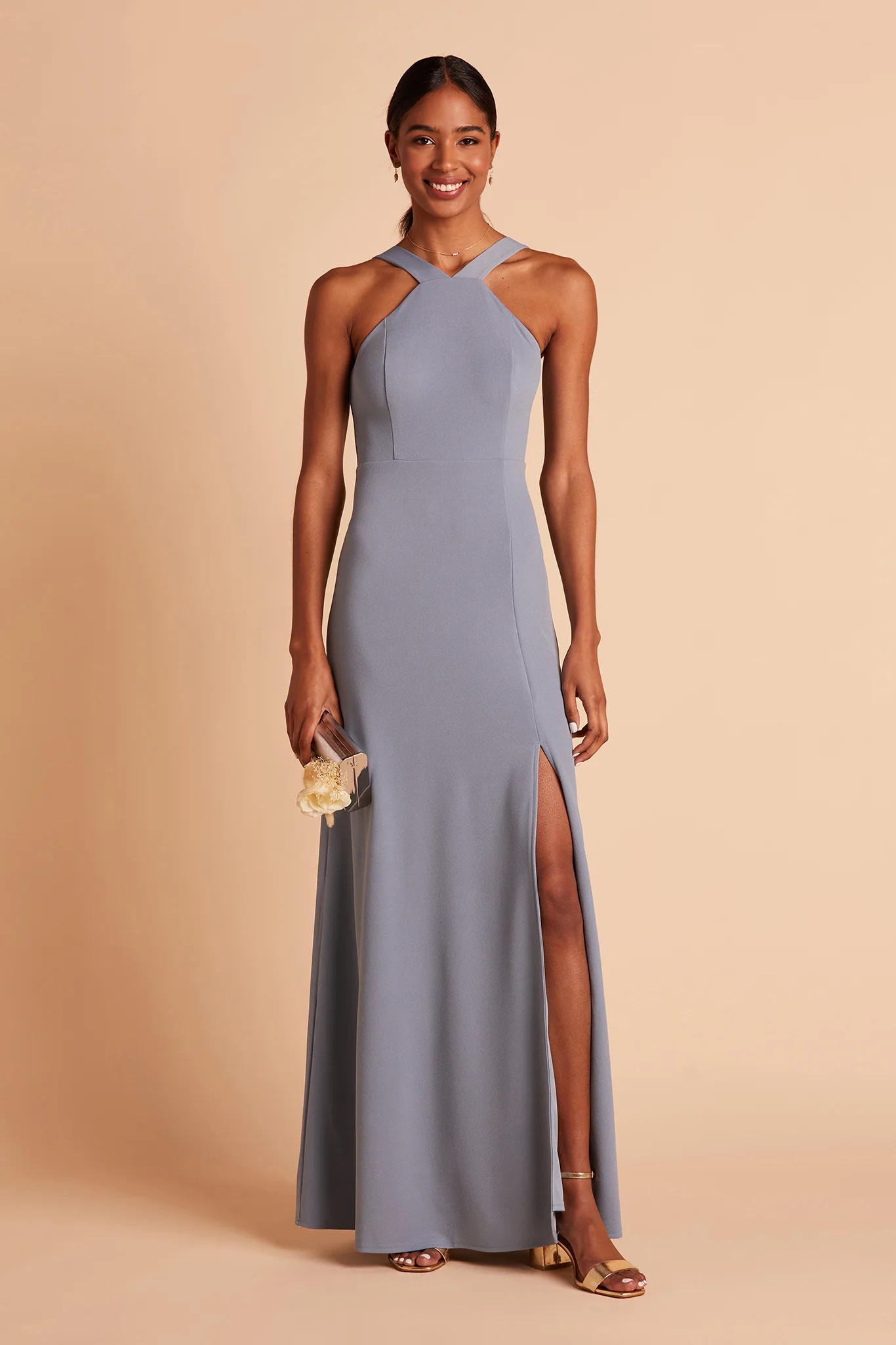 Gene Dress - Dusty Blue | Birdy Grey