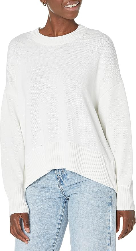 Daily Ritual Women's Boxy Crewneck Sweater | Amazon (US)