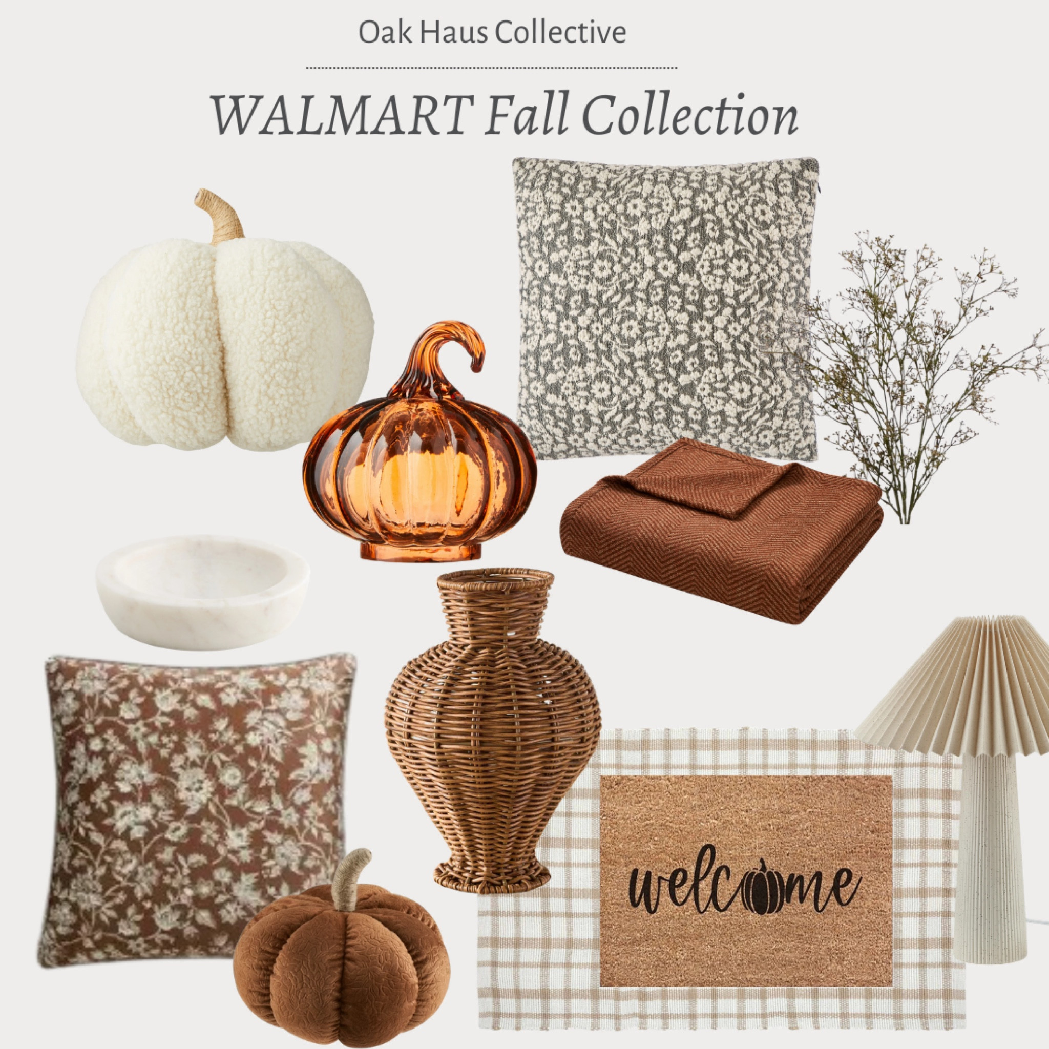 Walmart Fall Collection 

Fall collection, fall decor, home decor, studio mcgee line, fall florals, fall area rug, fall wreath, door wreath, gold lamp, black cabinet, two door cabinet, wicker basket, frames, large frames, burgundy florals, target fall, Walmart fall, pumpkins, fall pillows, throw blanket, fall mat, front door mat, woven vase 

#LTKFindsUnder100 #LTKHome #LTKSeasonal

#LTKFindsUnder100 #LTKHome #LTKSeasonal
