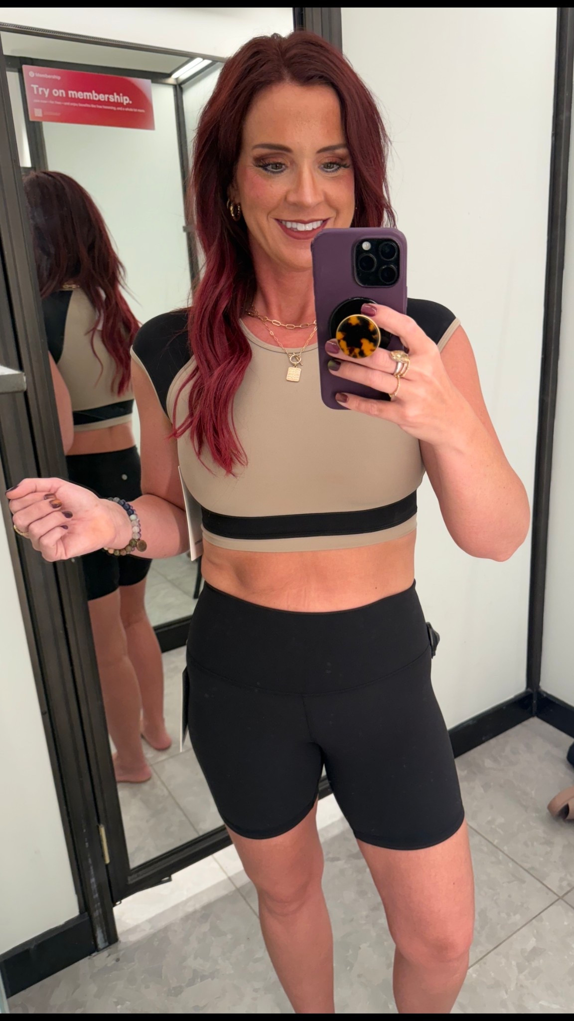 Nulu crop color block top • Align 6”short Lululemon 

#LTKActive