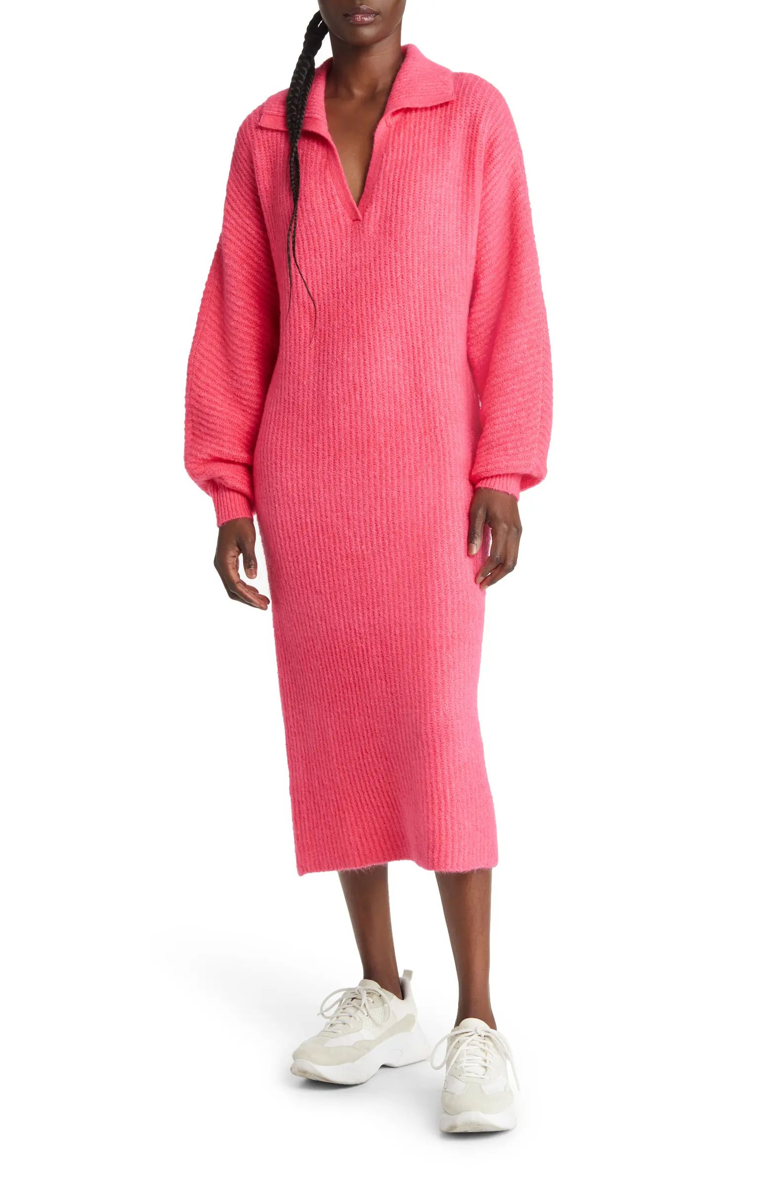 Filene Ribbed Long Sleeve Sweater Dress | Nordstrom