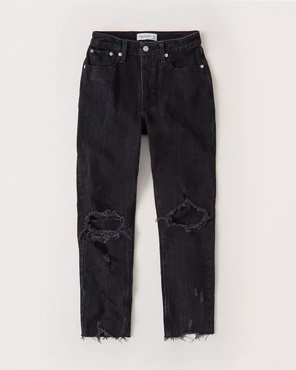 Curve Love High Rise Mom Jeans | Abercrombie & Fitch US & UK
