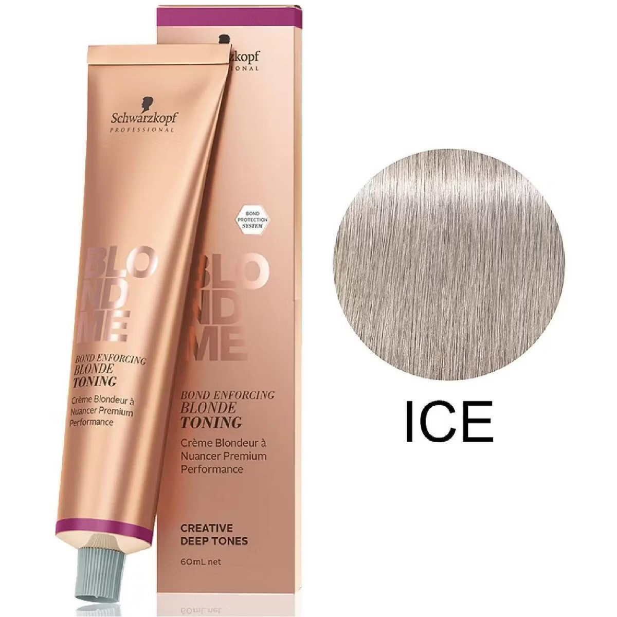 Schawarzkopf Blondme (ICE) BOND ENFORCING BLONDE TONING Toner - Ice, Haircolor Dye Hair Color Ton... | Target