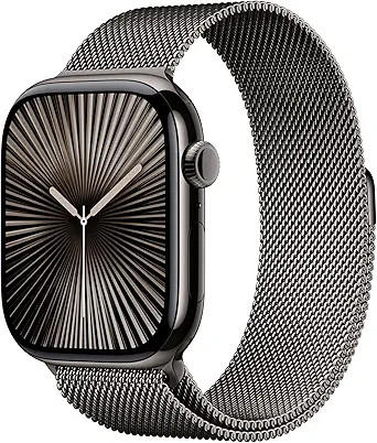 Apple Watch Series 10 [GPS + Cellular 46mm case] Smartwatch with Slate Titanium Case with Slate M... | Amazon (US)