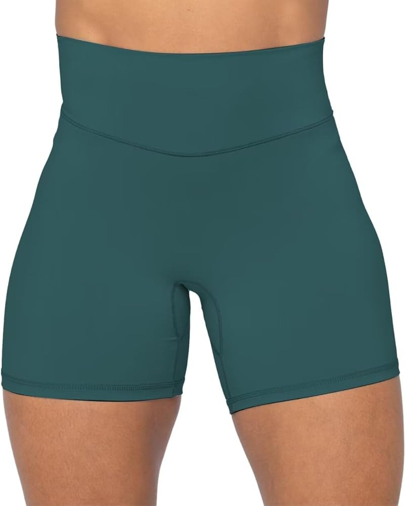 Sunzel No Front Seam High Waist Biker Shorts for Women, Squat Proof Yoga Workout Gym Bike Shorts | Amazon (US)