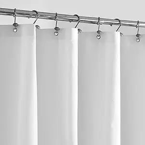 ALYVIA SPRING Extra Long Fabric Shower Curtain Liner Waterproof - 72" x 96", Soft & Lightweight X... | Amazon (US)
