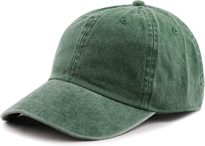 The Hat Depot 100% Cotton Pigment Dyed Low Profile Dad Hat Six Panel Cap | Amazon (US)