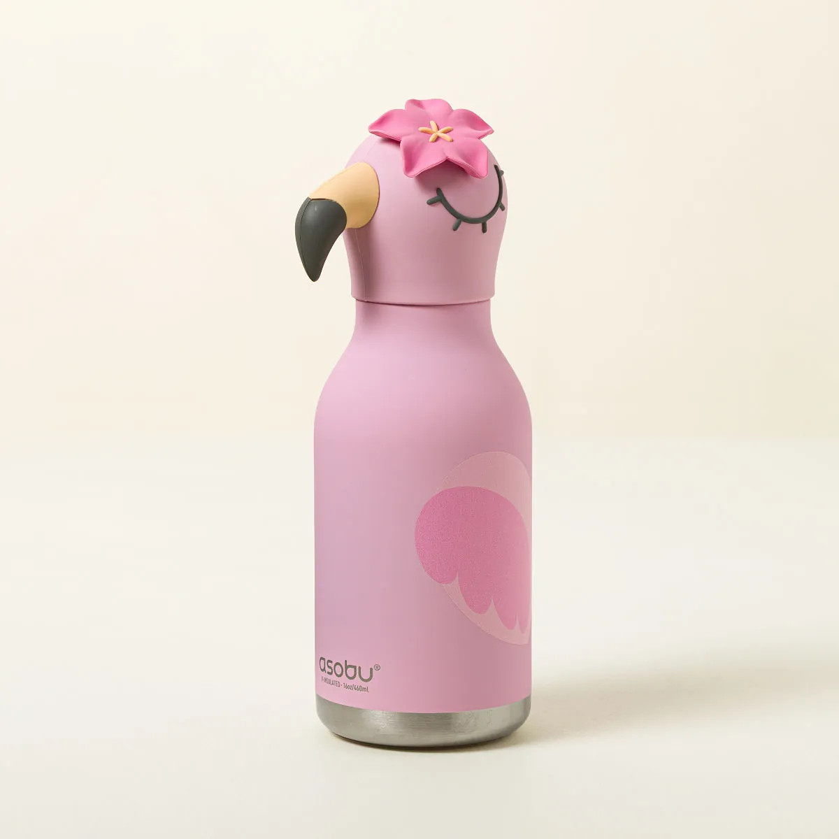 Animal Bestie Water Bottles, Flamingo | UncommonGoods