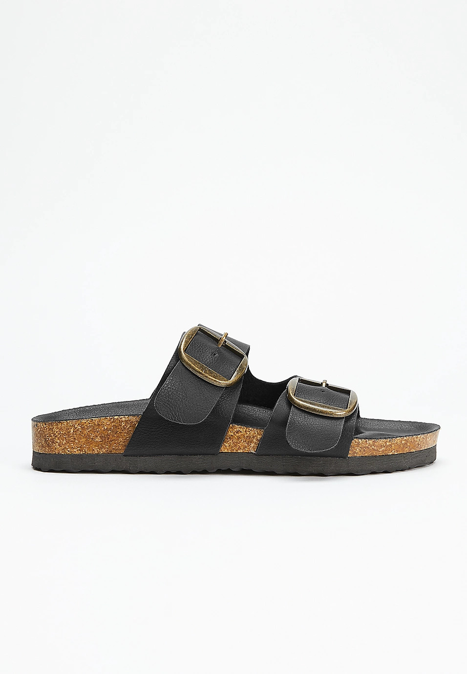 Harper Black Footbed Sandal | Maurices