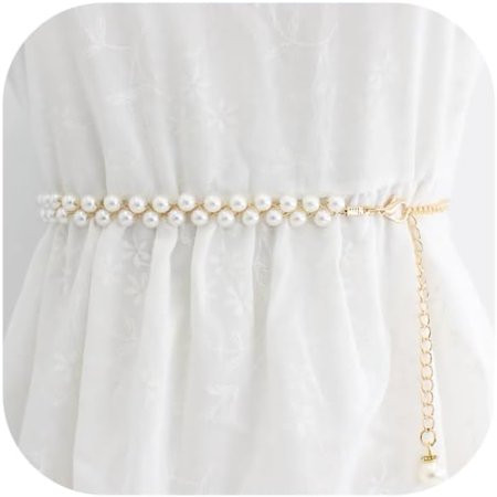 White Pearl Belt for Women Layered Waist Chain Belt Handmade Pearl Body Chain Charm bridal Dresses Belt Adjustable Belly Chain for Girl Fashion Jewelry Gifts Accessory|The White Pearl Waist Belt is a | Walmart (US)
