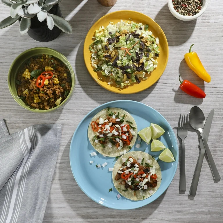 Wanda June Home Marfa Sunset 12-Piece Assorted Color Stackable Stoneware Dinnerware Set by Mirand... | Walmart (US)