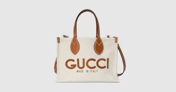 Mini tote bag with Gucci print | Gucci (US)