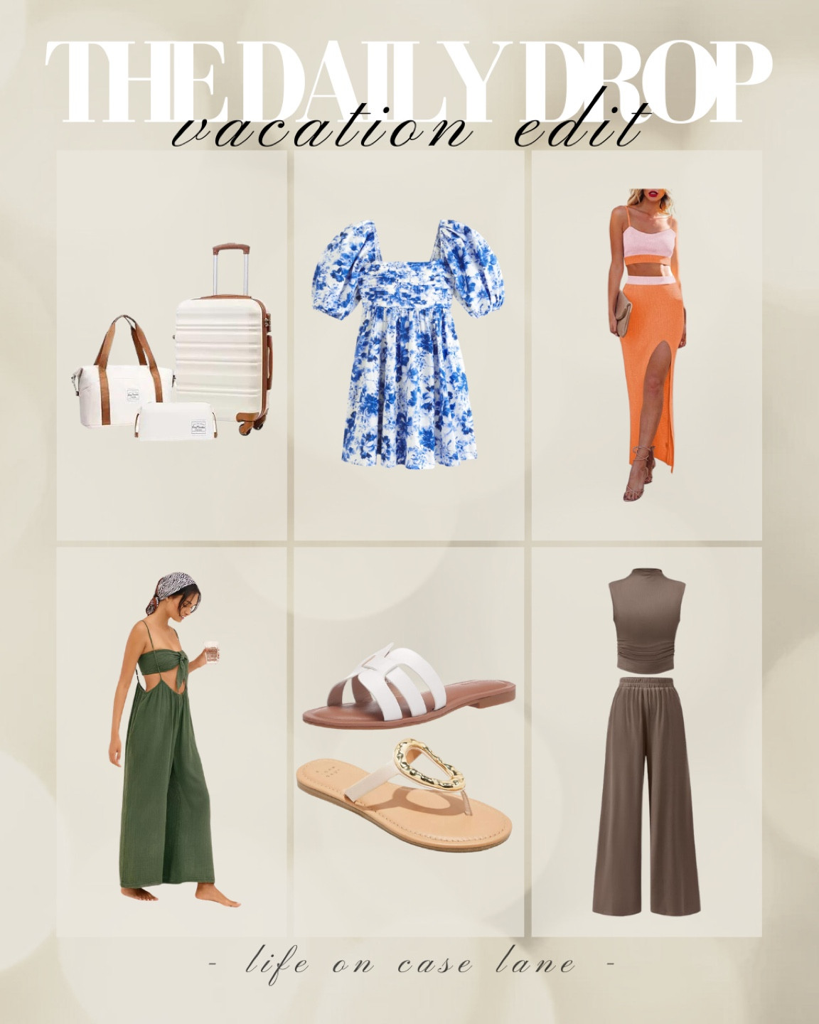 Vacation outfit, sandals, luggage, suitcase, vacation dress, 2 piece set, beach wear 

#LTKTravel #LTKFindsUnder100 #LTKShoeCrush