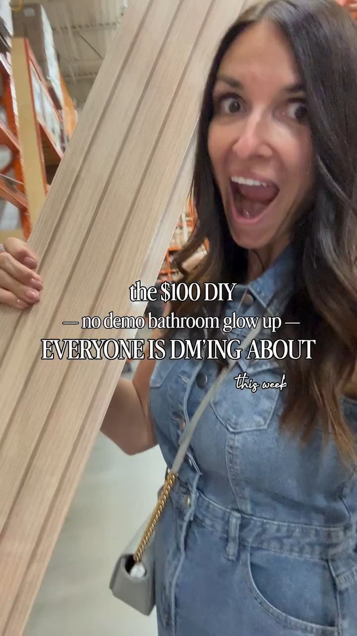 This $100 no-demo bathroom glow up completely changed the feel of the space without ripping anything out. One of those small upgrades that instantly makes a bathroom feel more custom, modern, and expensive-looking.

And yes… this is the DIY everyone keeps DM’ing me about this week 🤭

Everything is linked in bio.

#bathroommakeover #bathroomdiy #homediyprojects #budgetfriendlydecor #bathroominspo