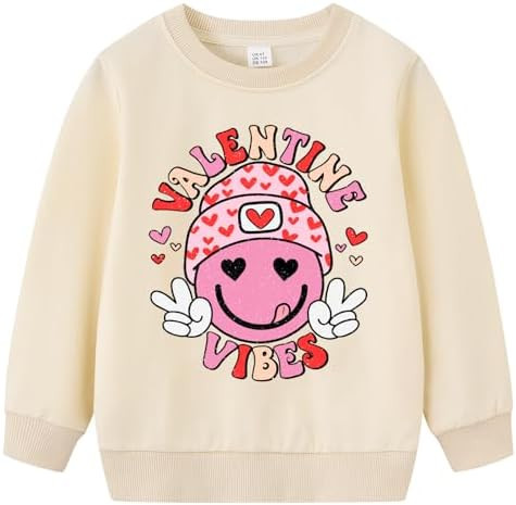 Kivelamk Toddler Valentines Sweatshirt Boys Girls Funny Snacks Are My Love Language Tops Kids Cut... | Amazon (US)