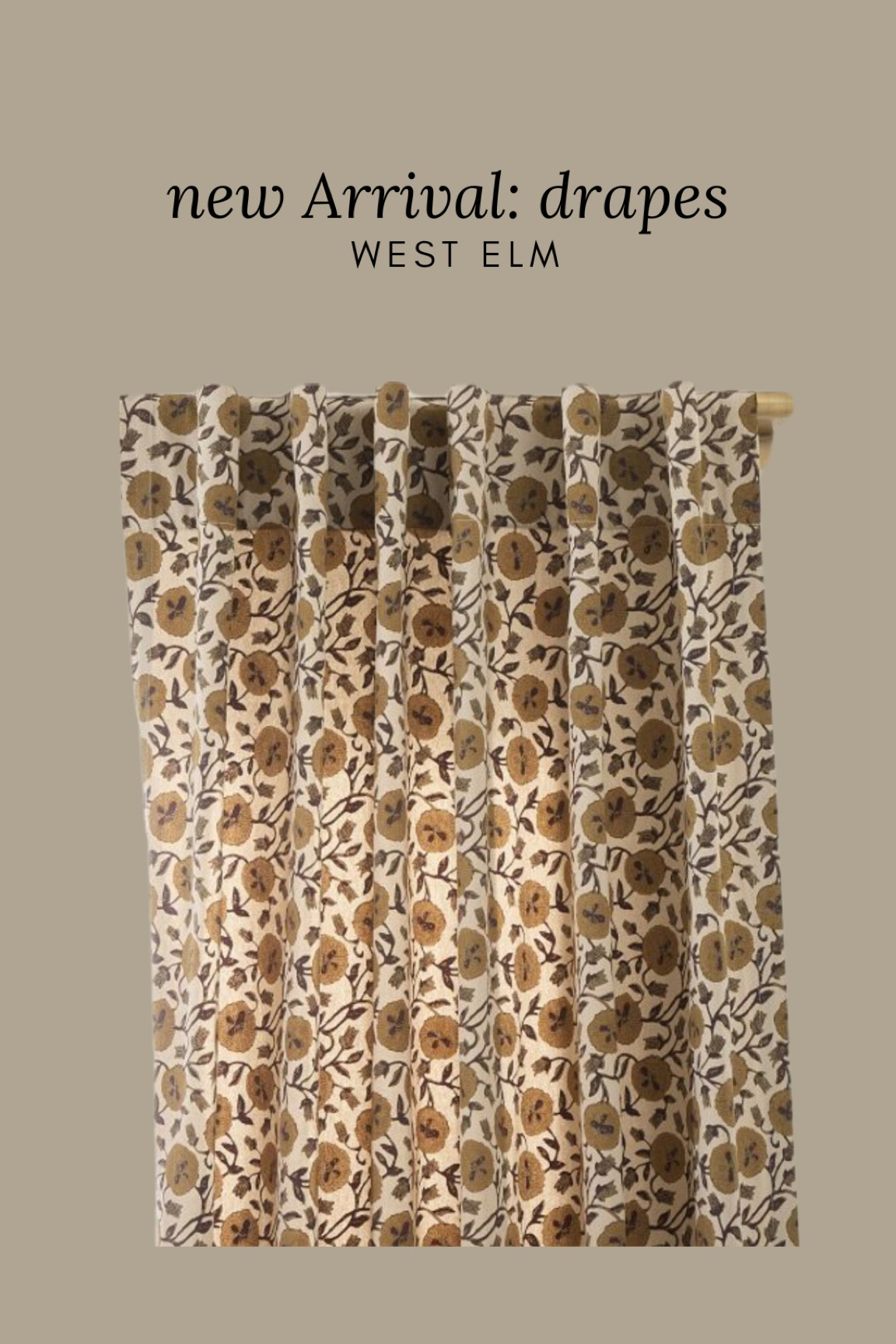 Love this new arrival from West Elm these floral drapes are gorgeous and they’re also affordable. They also come in longer lengths, bedroom, curtains, bedroom, drapes, living room, drapes

#LTKStyleTip #LTKHome #LTKSaleAlert