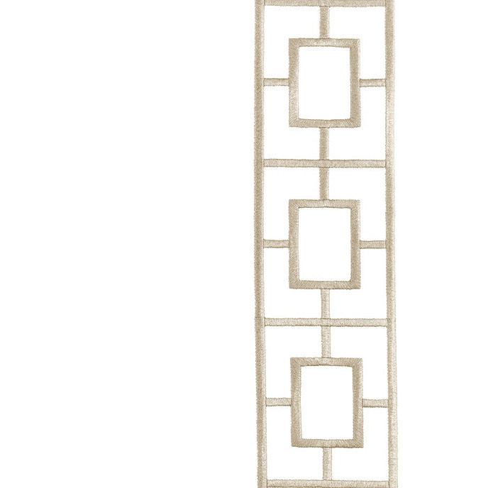Embroidered Square Trellis Panels - Set of 2 | Ballard Designs, Inc.