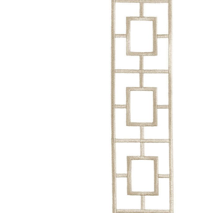 Embroidered Square Trellis Panels - Set of 2 | Ballard Designs, Inc.