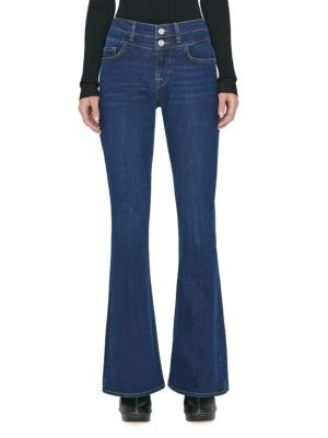 Frame Double Button Flare Jeans on SALE | Saks OFF 5TH | Saks Fifth Avenue OFF 5TH