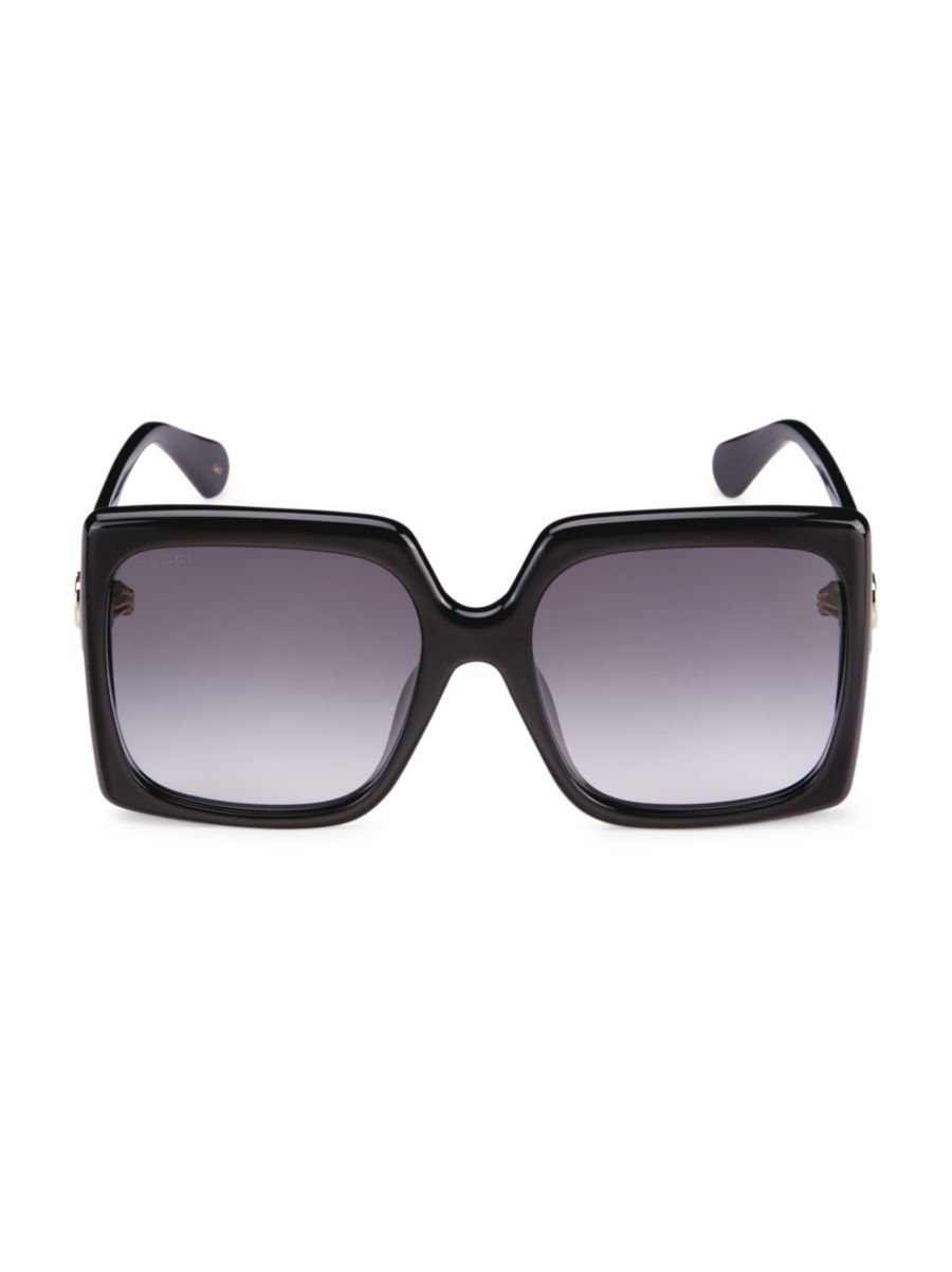 Gucci Logo 59MM Oversized Square Sunglasses | Saks Fifth Avenue