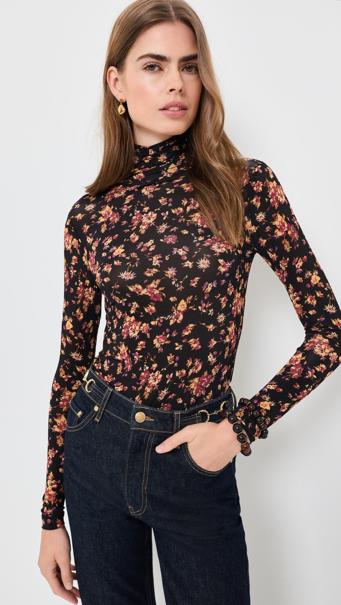Ulla Johnson Aurelia Long Sleeve Jersey Top | Shopbop | Shopbop