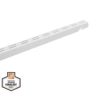 Everbilt 84 in. L White Steel Heavy Duty Vertical Rail 90290 - The Home Depot | The Home Depot